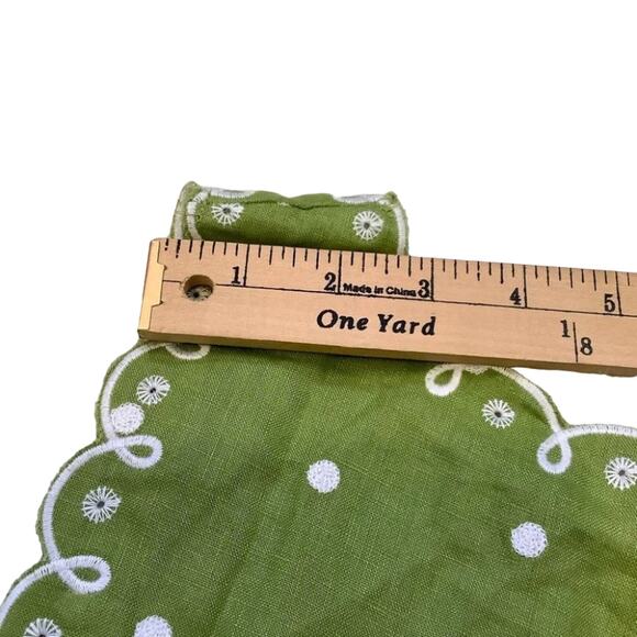 Grace Elements Size 14 Green Linen Grassy Field  Embroidered Spring NWT New Cute - Picture 11 of 11